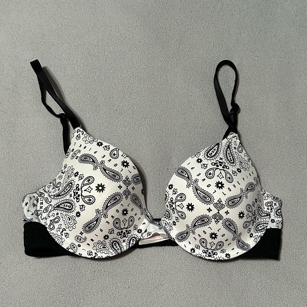 34B Bandana Print PINK T-shirt Bra